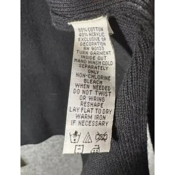 Bob Mackie Black Cardigan Sweater with Native Embroidery Design 2X - Picture 11 of 12